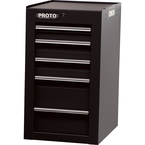 Proto® 450HS Side Cabinet - 5 Drawer, Black - Eagle Tool & Supply