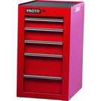 Proto® 450HS Side Cabinet - 5 Drawer, Red - Eagle Tool & Supply