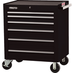 Proto® 450HS 34" Roller Cabinet - 6 Drawer, Black - Eagle Tool & Supply