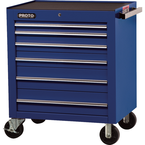 Proto® 450HS 34" Roller Cabinet - 6 Drawer, Blue - Eagle Tool & Supply