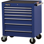Proto® 450HS 34" Roller Cabinet - 7 Drawer, Blue - Eagle Tool & Supply