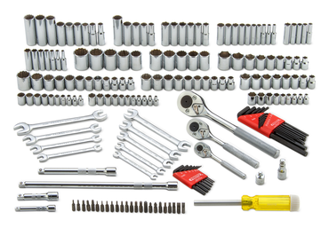 Proto® 1/4", 3/8", 1/2" Drive 184 Piece Socket Set- 6 & 12 - Tools Only - Eagle Tool & Supply