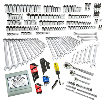 Proto® 1/4", 3/8", & 1/2" Drive 302 Piece Socket Set- 6 and 12 Point - Eagle Tool & Supply