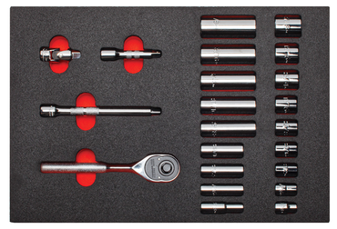 Proto® Foam Tray for Tool Set J52136 with Classic Pear Head Ratchet- 11x16" - Eagle Tool & Supply