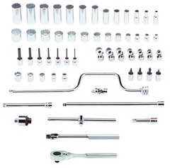 Proto® 3/8" Drive 58 Piece Socket, Combination Set - 12 Point - Eagle Tool & Supply