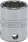 Proto® Tether-Ready 3/8" Drive Socket 18 mm - 12 Point - Eagle Tool & Supply