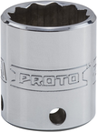 Proto® Tether-Ready 3/8" Drive Socket 22 mm - 12 Point - Eagle Tool & Supply