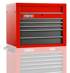 Proto® 550S 34" Top Chest - 5 Drawer, Gloss Red - Eagle Tool & Supply