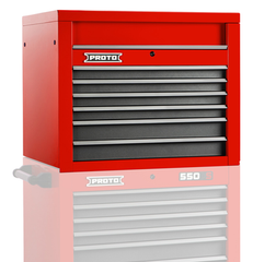 Proto® 550S 34" Top Chest - 6 Drawer, Gloss Red - Eagle Tool & Supply