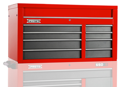 Proto® 550S 50" Top Chest - 8 Drawer, Gloss Red - Eagle Tool & Supply