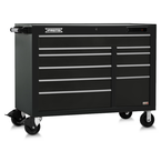 Proto® 550E 50" Front Facing Power Workstation w/ USB - 10 Drawer, Gloss Black - Eagle Tool & Supply