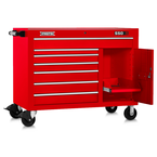 Proto® 550S 50" Workstation - 7 Drawer & 1 Shelf, Gloss Red - Eagle Tool & Supply