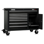 Proto® 550S 50" Workstation - 8 Drawer & 2 Shelves, Gloss Black - Eagle Tool & Supply