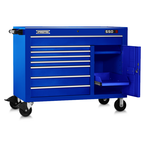 Proto® 550S 50" Workstation - 8 Drawer & 2 Shelves, Gloss Blue - Eagle Tool & Supply