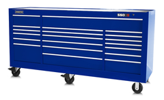 Proto® 550S 88" Workstation - 18 Drawer, Gloss Blue - Eagle Tool & Supply