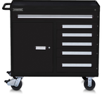 Proto® 560S 45" Workstaion- 6 Drawer & 1 Shelf- Gloss Black - Eagle Tool & Supply