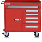 Proto® 560S 45" Workstation- 6 Drawer & 1 Shelf- Gloss Red - Eagle Tool & Supply