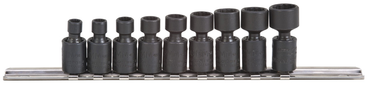 Proto® 1/4" Drive 9 Piece Metric Universal Impact Socket Set - 12 Point - Eagle Tool & Supply