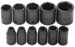 Proto® 1/4" Drive 11 Piece Impact Socket Set - 6 Point - Eagle Tool & Supply