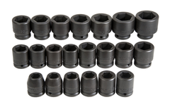 Proto® 3/4" Drive 21 Piece Metric Impact Socket Set - 6 Point - Eagle Tool & Supply