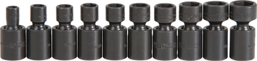 Proto® 3/8" Drive 10 Piece Metric Universal Impact Socket Set - 6 Point - Eagle Tool & Supply