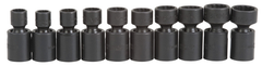 Proto® 3/8" Drive 10 Piece Metric Universal Impact Socket Set - 12 Point - Eagle Tool & Supply