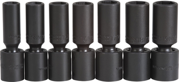 Proto® 1/2" Drive 7 Piece Deep Metric Universal Impact Socket Set - 6 Point - Eagle Tool & Supply