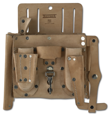 Proto® Leather Extra Capacity 14-Pocket Electrician's Pouch - Eagle Tool & Supply