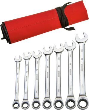 Proto® 7 Piece Full Polish Metric Ratcheting Wrench Set - 12 Point - Eagle Tool & Supply