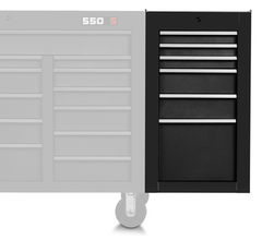 Proto® 550S Side Cabinet - 6 Drawer, Dual Black - Eagle Tool & Supply