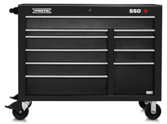 Proto® 550E 50" Power Workstation - 10 Drawer, Dual Black - Eagle Tool & Supply