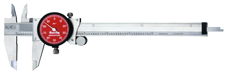 #R120A-6 - 0 - 6'' Measuring Range (.001 Grad.) - Dial Caliper with Letter of Certification - Eagle Tool & Supply
