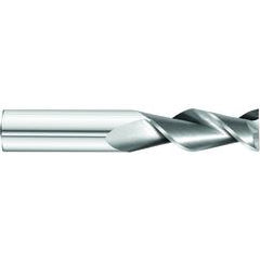 1 x 1 x 2 x 4 OAL Square 2 Flute Carbide End Mill for Aluminum - Round Shank- Uncoated - Eagle Tool & Supply