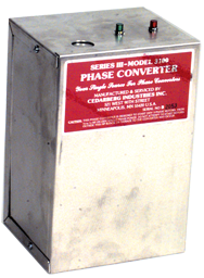 Heavy Duty Static Phase Converter - #3100; 1/4 to 1/2HP - Eagle Tool & Supply