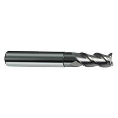 8mm Dia. - 63mm OAL - 3 FL Variable Helix Bright Carbide End Mill - Eagle Tool & Supply