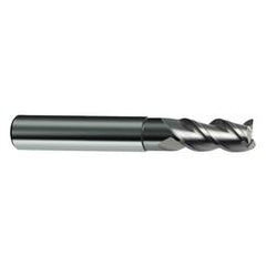 8mm Dia. - 63mm OAL - 3 FL Variable Helix Bright Carbide End Mill - Eagle Tool & Supply
