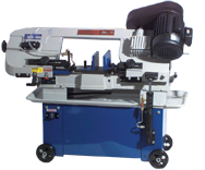 Horizontal/Vertical Bandsaw - #UC180AJ; 7 x 12'' Capacity; 1HP, 1PH, 110/220V Motor - Eagle Tool & Supply