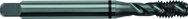 M12x1.25 D5 3 Flute Spiral Flute Semi-Bottoming Black Ring Tap-Steam Oxide - Eagle Tool & Supply