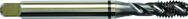 1-8 H6 4 Flute Spiral Flute Semi-Bottoming Black Ring Tap-TICN - Eagle Tool & Supply