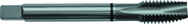 1-12 H6 3 Flute Spiral Pointed Plug Black Ring Tap-Steam Oxide - Eagle Tool & Supply