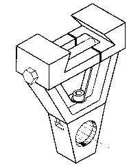 Right Angle Arbor Support for Vertical Milling Machine - Model #HR-OUT-AL-60 - Eagle Tool & Supply