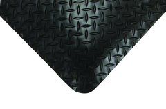 3' x 5' x 9/16" Thick Diamond Comfort Mat - Black - Eagle Tool & Supply