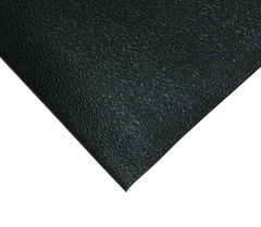 4' x 60' x 3/8" Thick Soft Comfort Mat - Black Pebble Emboss - Eagle Tool & Supply