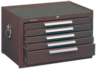 5-Drawer Mechanic's Chest w/ball bearing drawer slides - Model No.285XB Brown 16.63H x 18D x 27''W - Eagle Tool & Supply