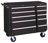 310X 10-Drawer Maintenance Cart - 35'' x 18'' x 39.38'' Brown - Eagle Tool & Supply