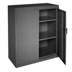 46 x 24 x 42" (Black) - Counter Height Cabinet with Doors - Eagle Tool & Supply