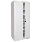 36 x 24 x 72" (Light Gray) - Storage Cabinet with Doors - Eagle Tool & Supply