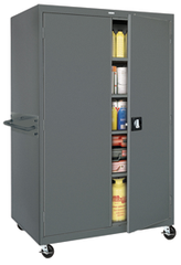 46 x 24 x 78'' (Sand, Gray, Charcoil, or Black (Please specify)) - Extra-Wide Transport Storage Cabinet - Eagle Tool & Supply