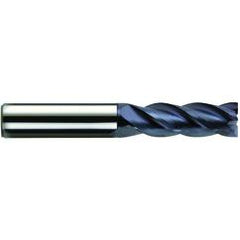 1/2" Dia. - 1-1/4" LOC - 3" OAL - 4 FL Carbide S/E HP End Mill-nACo - Eagle Tool & Supply