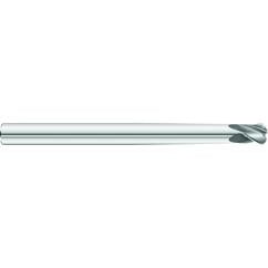 1/4 x 1/4 x 3/8 x 3 OAL .063 C/R 4 Flute Necked Carbide End Mill - Round Shank-TiAlN Coated - Eagle Tool & Supply